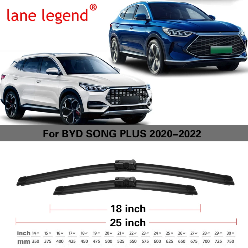 Wiper Blades For BYD SONG PLUS 2020 2021 2022 Car Accessories Front Windscreen Wiper Blade Brushes Cutter Auto Good 25\