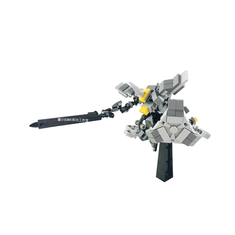 Moc-Mecha Serie Grijze Mini Bouwsteen Robot, Diy Model Puzzel Collectie, Baksteen Speelgoed, Kerstonderwijs Kid Geschenken, MK-18