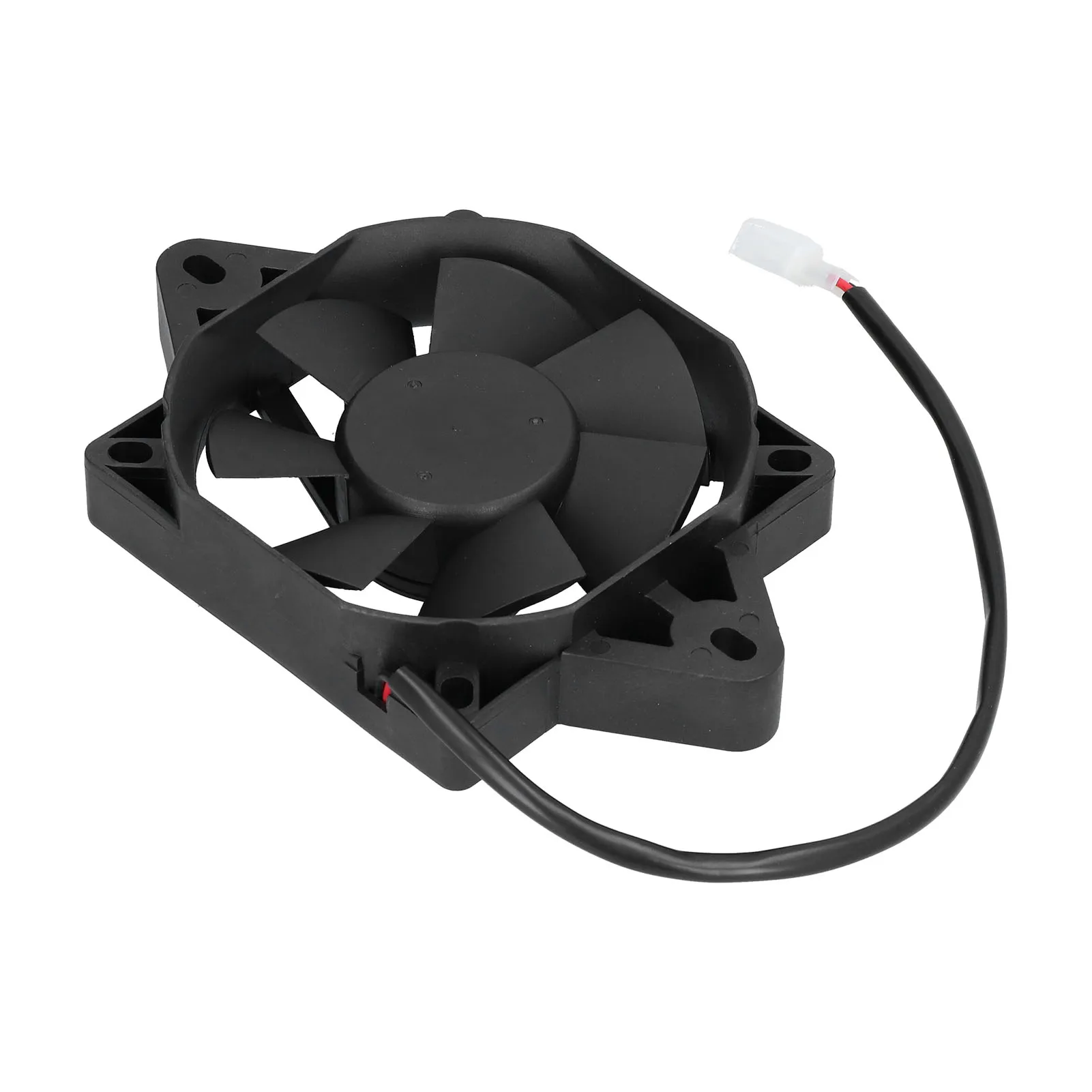 Radiator Fan  12V 15W Plastic Black Replacement Cooling Fan for Bugy Cart for ATV for Motorbike for Go Cart