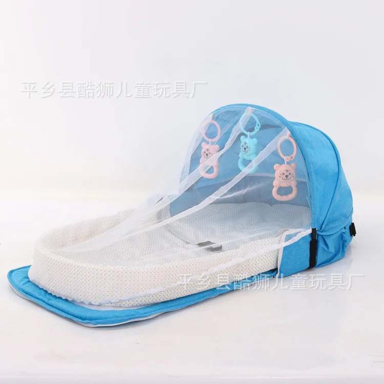 Portable, multi-functional travel mosquito-proof isolation bed, folding, detachable built-in bed, backpack model