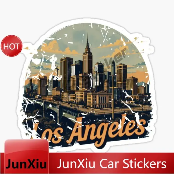 LOS ANGELES CALIFORNIA Car Sticker Motorcycle Laptop Camper Wall Bicycle Waterproof PVC Accessories Vinyl Self-adhesive Decals - view 5