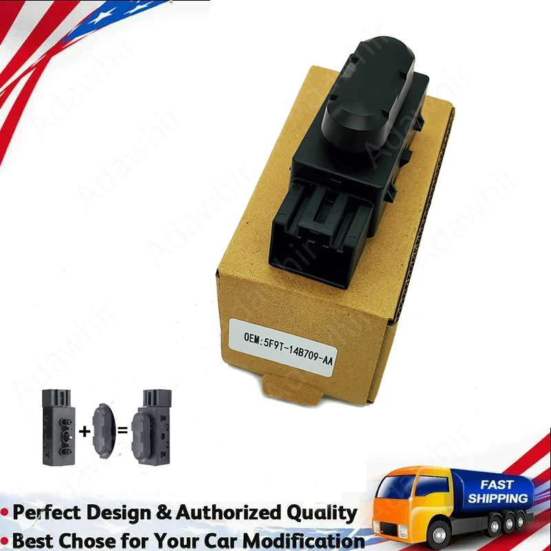 New 5F9T-14B709-AA Power Seat Adjustment Switch For Ford Explorer F150 Expedition Fusion 9L3T-14B709-AA 5F9T14B709AA