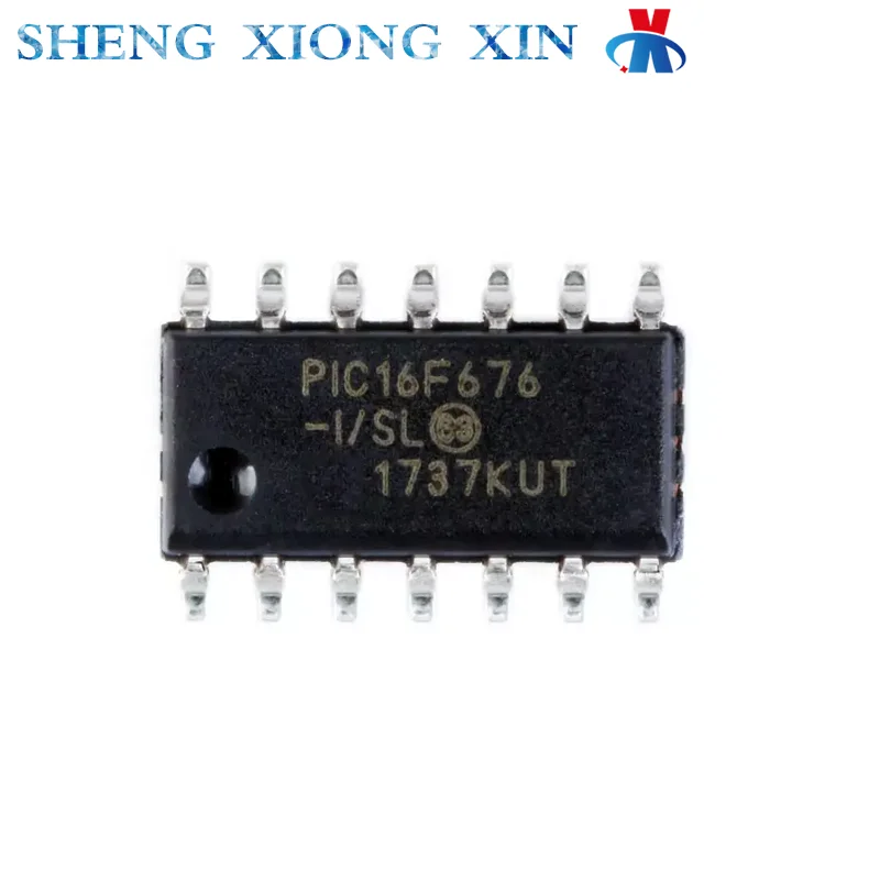 2pcs/Lot PIC16F676-I/SL Encapsulation SOP-14 8-bit Microcontroller -MCU 16F676 PIC16F676