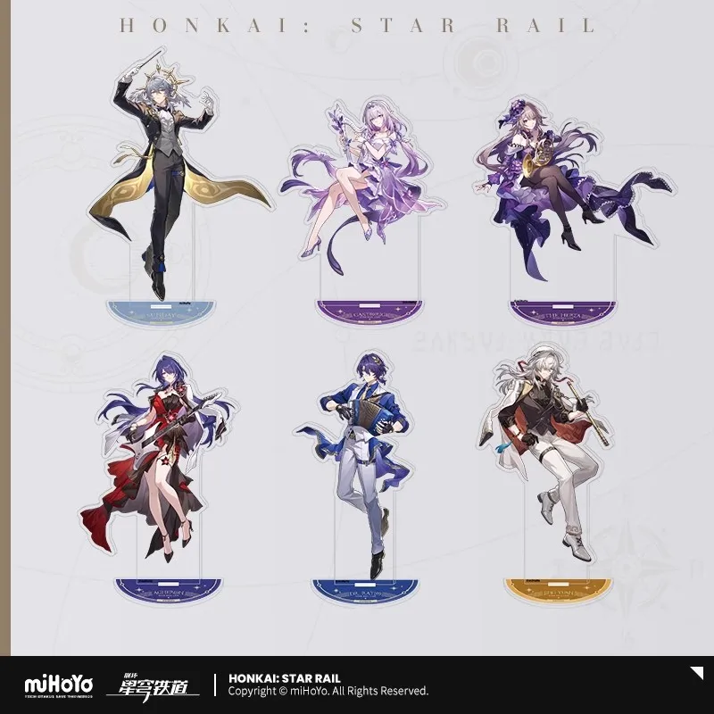 [حقيقي] لعبة miHoYo Honkai Star Rail سلسلة حية أكريليك ستاندي الأحد كاستوريس Acheron زخرفة كرتونية هدايا عيد الميلاد