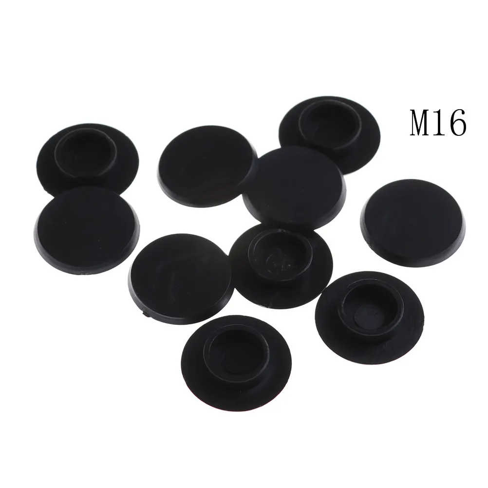 10PCS Black Hex Socket Allen Bolt Screw Nut Hexagon Head Cover Cap Protector Fasteners Screws Covers Caps M4-M24