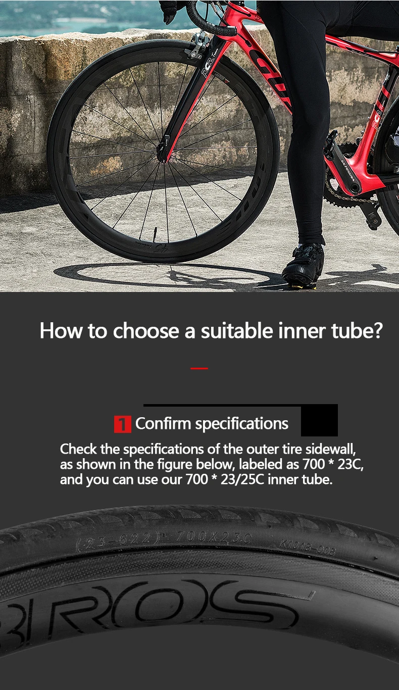 2 Stück KENDA Fahrrad-Schlauch 700C 23C 25C 28C 35C 45C Schrader Presta Ventil Schlauch Rennrad-Schlauch Reifenkammer – Detail 10