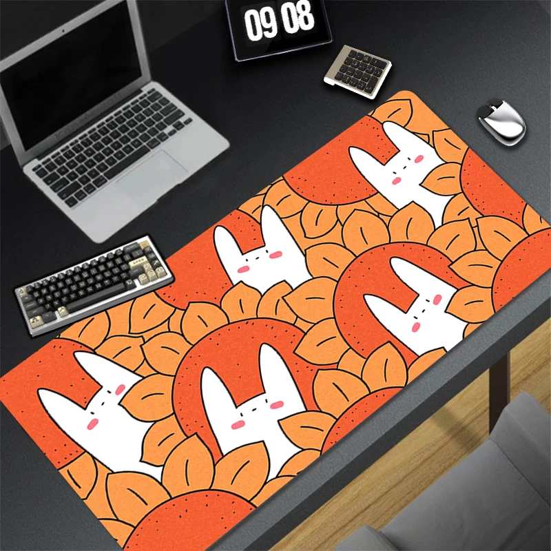 Pattern Game HD Mousepad Pad Rubber Mouse Mat Desk Gaming Non Slip Table Mat PC Gamer Cabinet Bunny Rabbit Mousepad Keyboard Pad