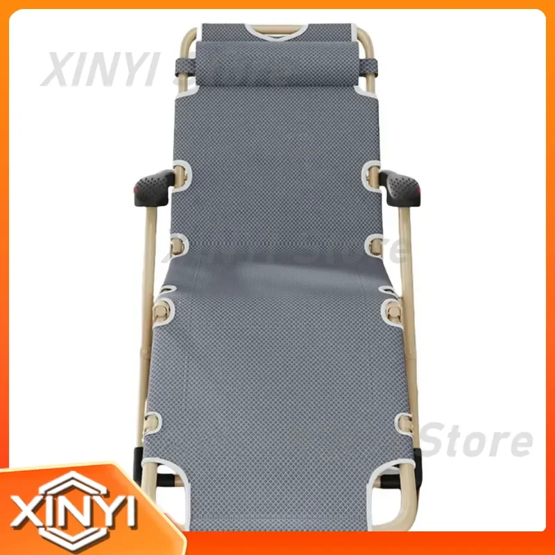 Outdoor Portable Adjustable Metal Oxford Cloth Dual Use Lounge Camping Folding Zero Gravity Beach Chair for Adults for Patio
