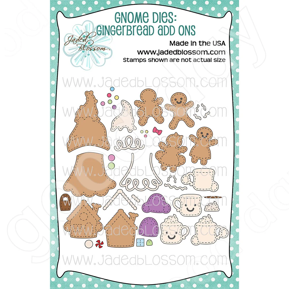 

Gnomes Gingerbread Add Ons Metal Cutting Dies Scrapbook Diary Decoration Embossing Template Diy Greeting Card Handmade 2022 New