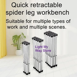 Spider-leg worktable aluminum alloy multi-function support foldable and convenient to woodworking telescopic operating table