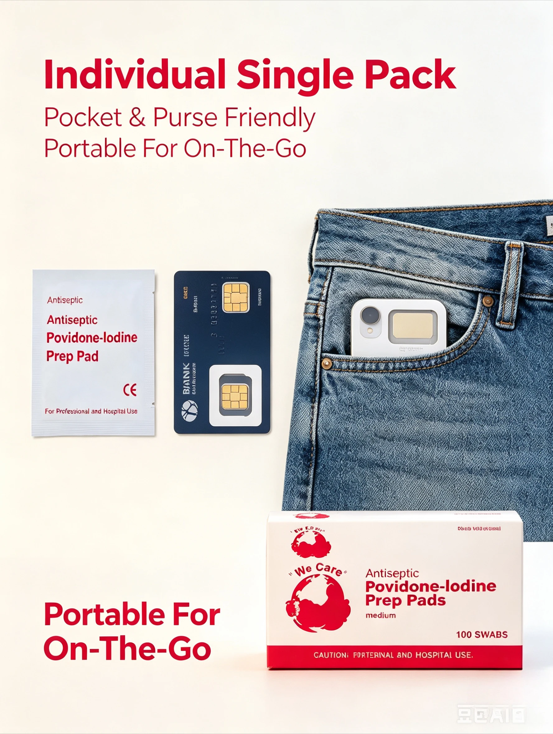 Individually Wrapped Povidone-Iodine Wipes