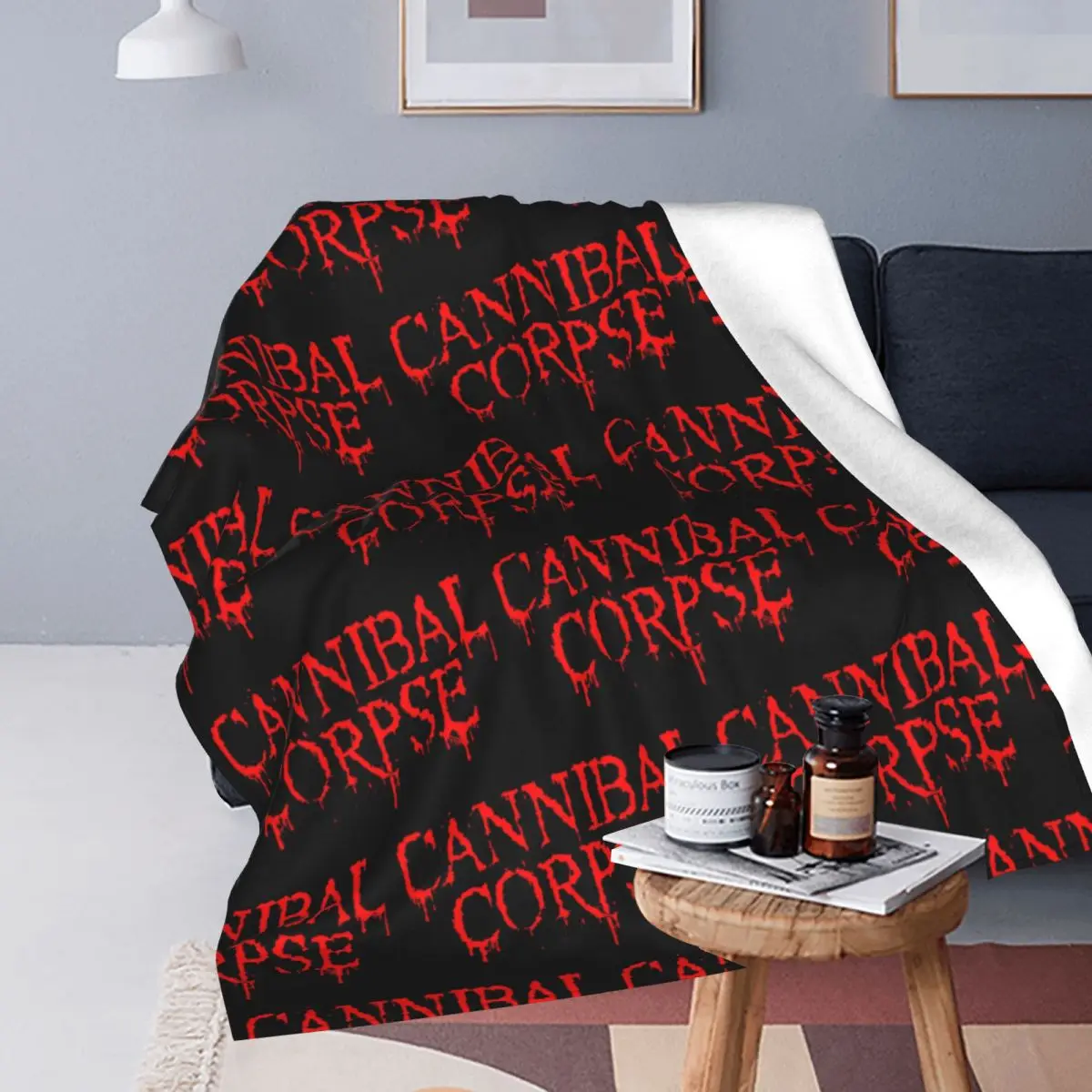 Cannibal Corpse Death Metal Band Blanket Soft Warm Flannel Throw Blanket Bedding for Bed Travel Home Couch