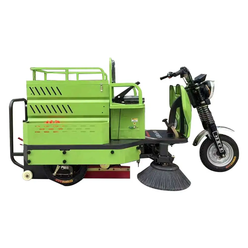 New Automatic Street Road Cleaning Machine Floor Scrubber Industrial Electric Ride-on Sweeper for Factory Without Shipping