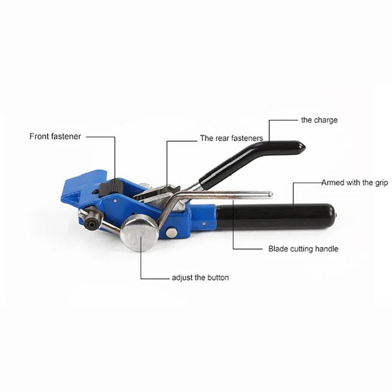 Ratchet Stainless Steel Cable Tie Pliers Strapping Machine Steel Cable Tie Tightener Cable Tie Gun Strapping Tightening Tool