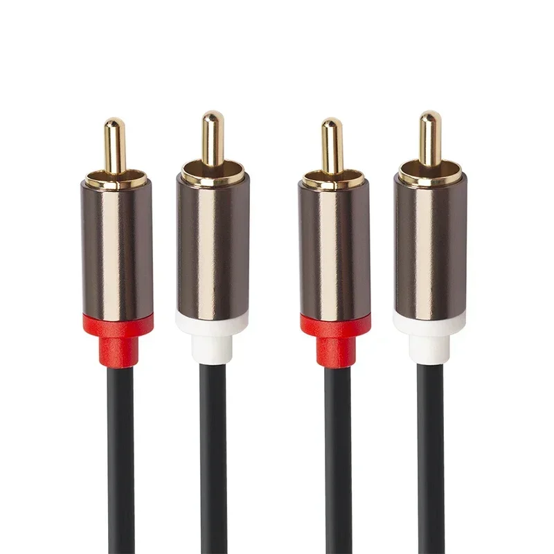 2RCA to 2 RCA Male to Male Audio Cable Gold-Plated RCA Audio Cable 2m 3m for Home Theater DVD TV Amplifier CD Soundbox