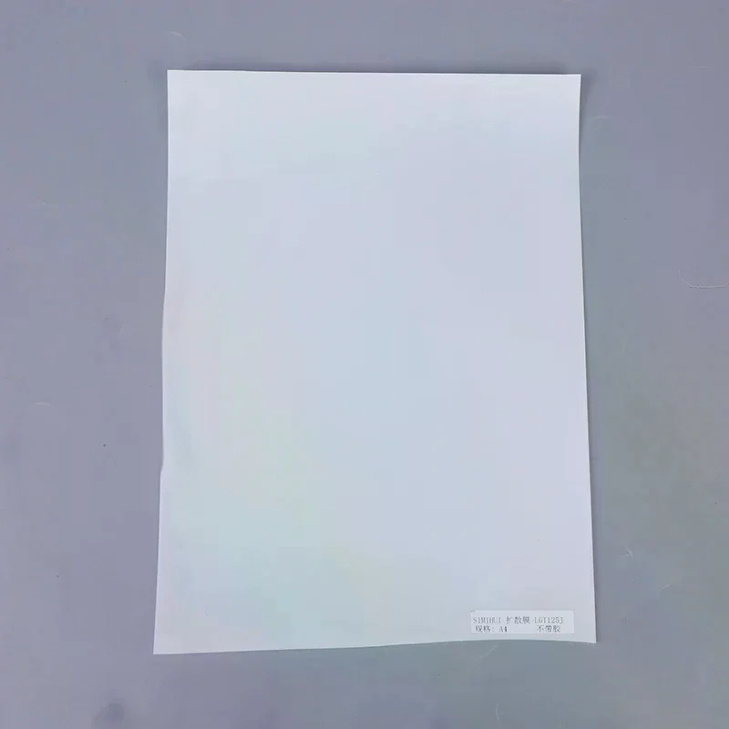 LGT125J 0.125mm LED Light Diffusion Film LCD Backlight PET Film Suitable For Conventional Backlight Lamps Light Boxes