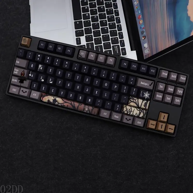 AP28 136-Key Cherry Profile Keycaps PBT  Space Keycaps for MX  Mechanical Keyboard ANSI 61 63 64 84 108 Layout