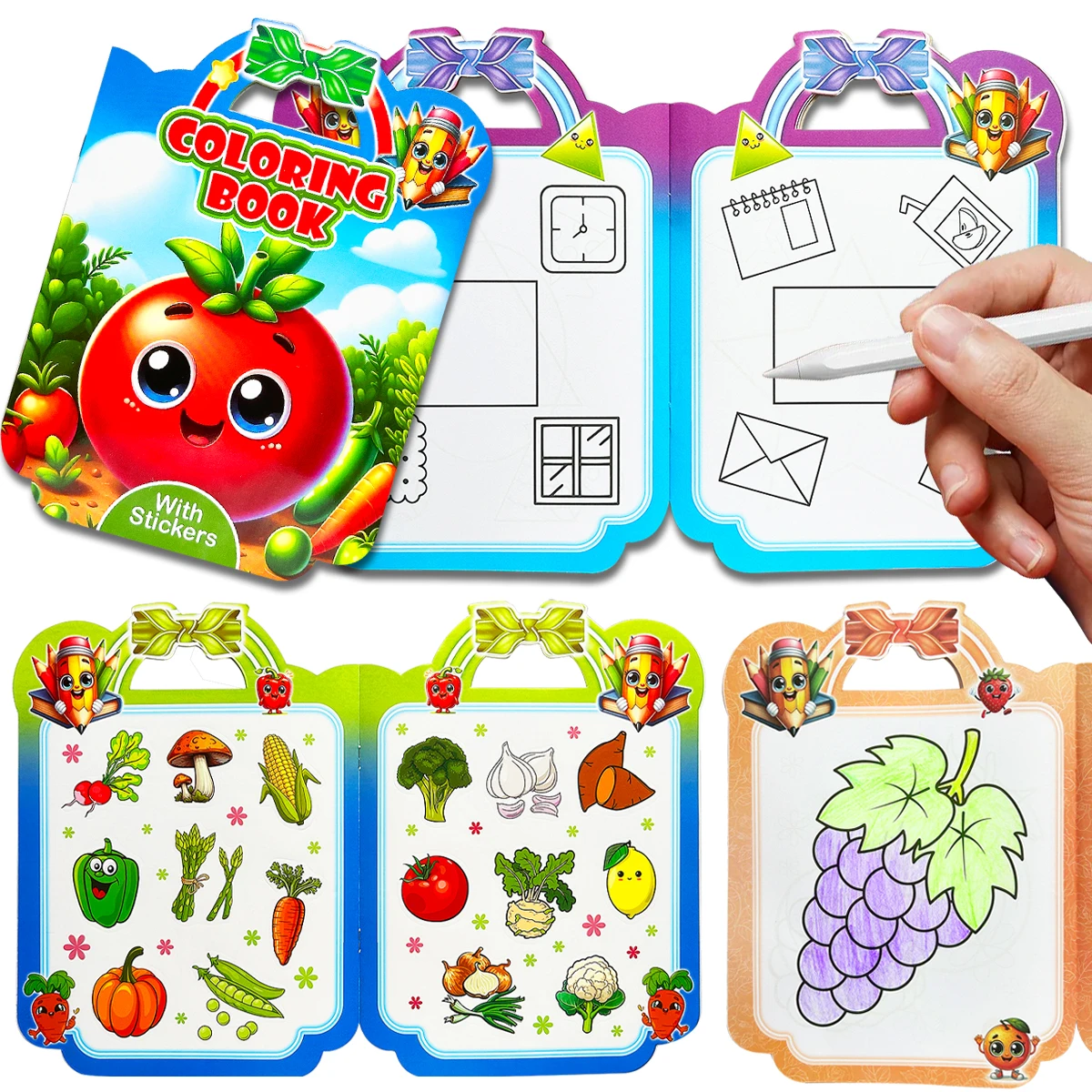 Children's coloring books, creative cartoon coloring books, kindergarten family early education enlightenment