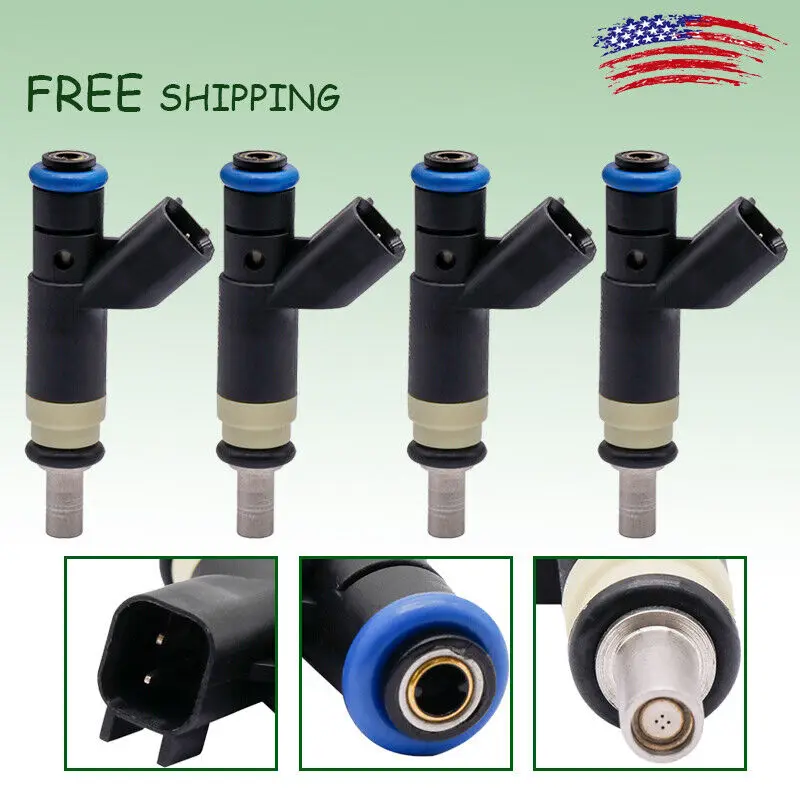 

Set OF 4 Fuel Injectors 04891577AC Nozzle For Chrysler Dodge Jeep 2.0L 2.4L OEM