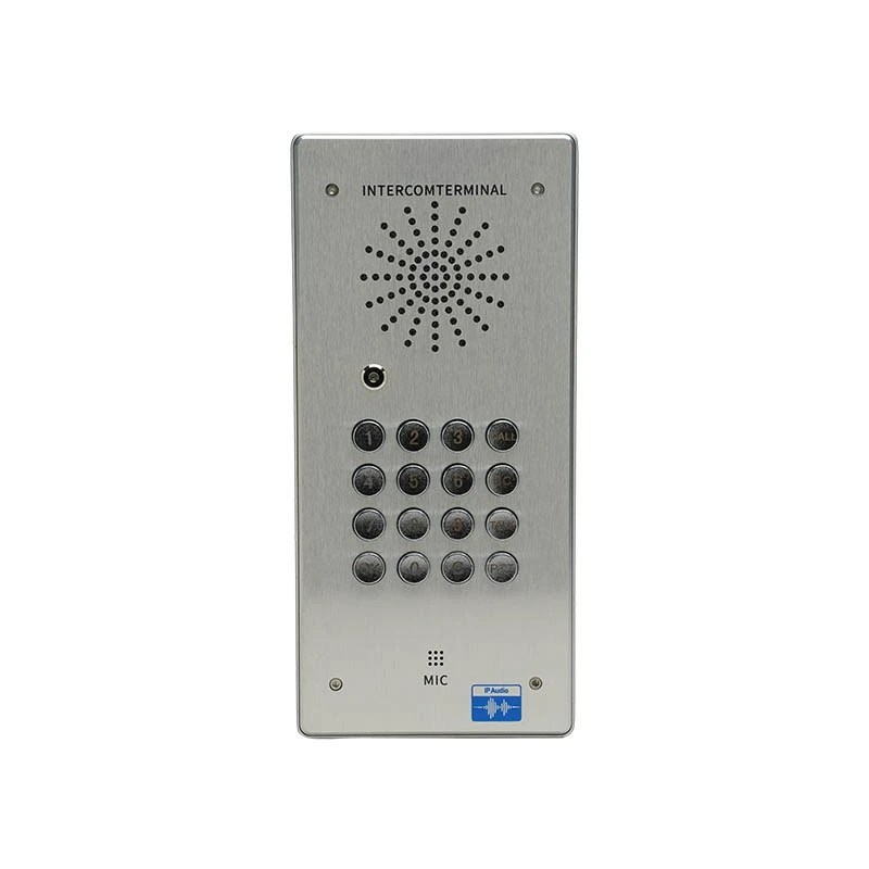 

IFA-8514 Industrial SIP Video Intrcom IP Phone All-Metal Shell 2-Button Terminal Microphone Controller -25~55 2kg