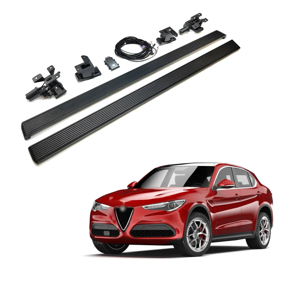 

2024 Alfa Romeo Stelvio Auto Retractable Running Boards Power Side Steps for Trucks & SUVs