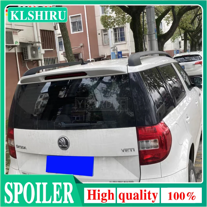 For Skoda Yeti 2013 2014 2015 2016 2017 Spoiler ABS Plastic Unpainted Primer Rear Trunk Boot Wing Spoiler Car Styling