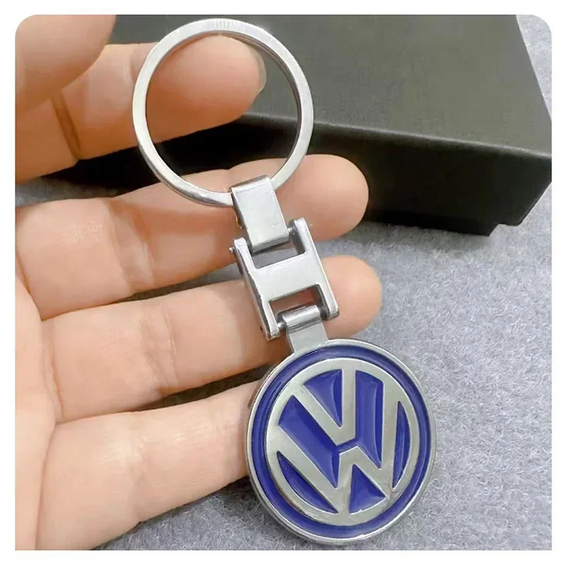 1Pcs Car Logo Keychain Metal Keyring Key Accessories For VW GTI Polo Golf Passat Tiguan Arteon Touareg Taigo Caddy Jetta Beetle