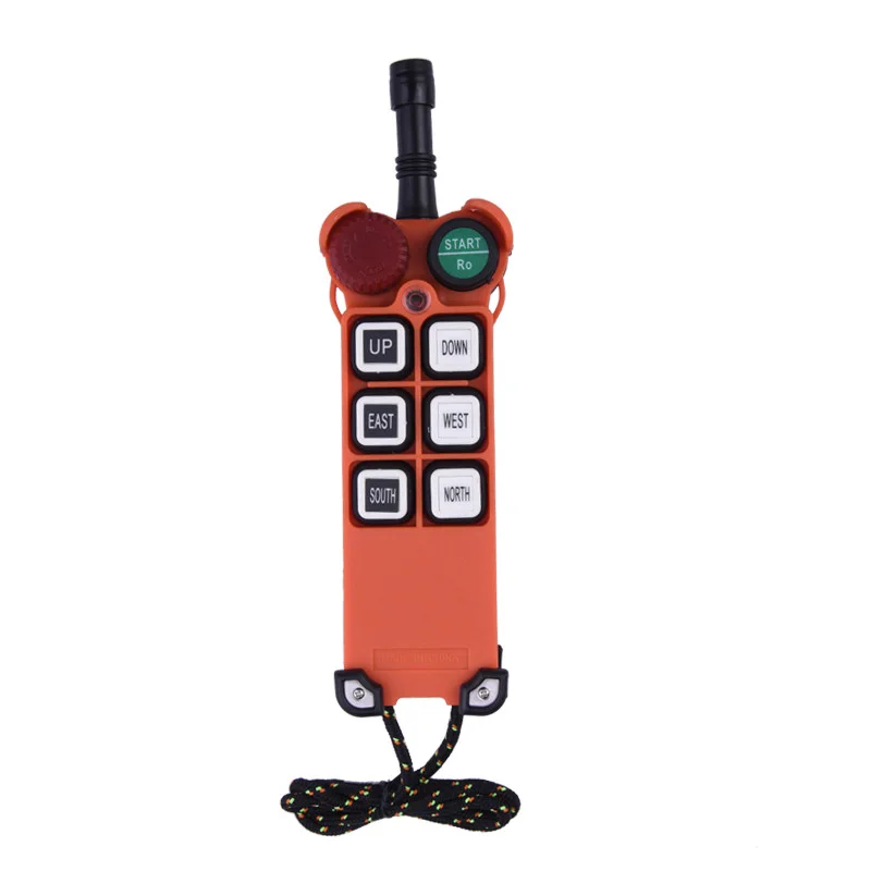 F21-E1 315mhz VHF 6 Channel Single speed Hoist Crane Wireless Double Transmitters Industrial Lift Radio Remote Control Switch