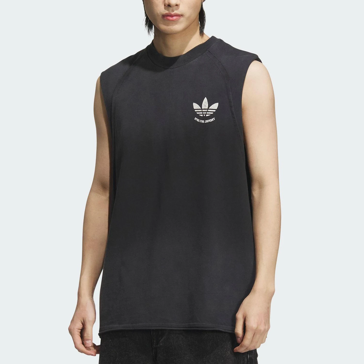 Adidas Originals Three Leaves Men and Women Loose Basketball Print Breathable Vest KC0291