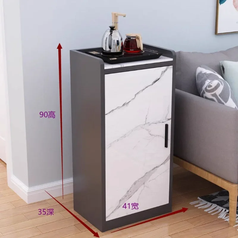 Slate tea cabinet European office tea cabinet office water dispenser dining side locker purified bucket