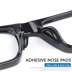 Coussinets adhésifs en silicone souple pour lunettes, antarctique, coordonnants, rehaussent la chambre à air, 6 paires