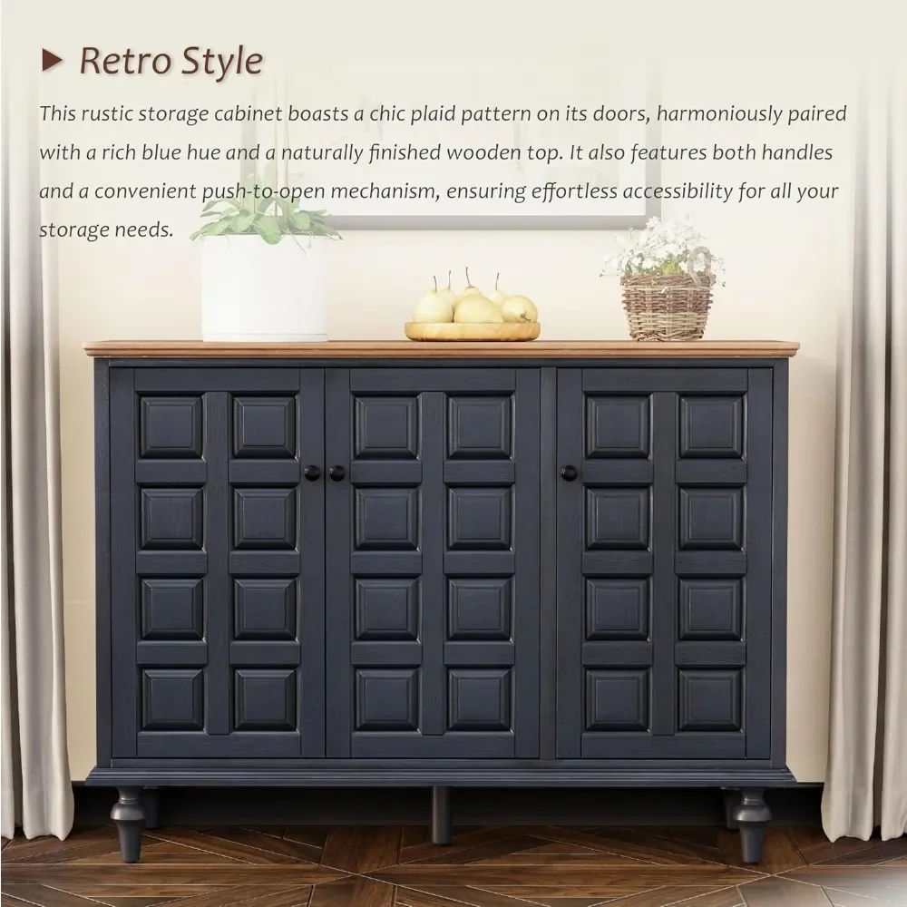 Retro Plaid Storage Cabinet 3