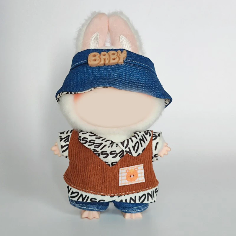 

Labubu Doll Clothes Set for V1/V2 Ropa Labubu Dolls Strap Pants Set Cute Skirt Overalls Accessories Children's Toy Gifts