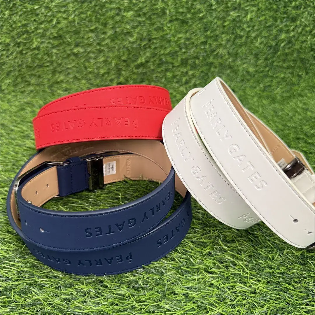 PEARLYGATES Golf Belt, unisex belt, can be freely cut with PU clothing, paired with vintage vintage alloy buckle heads