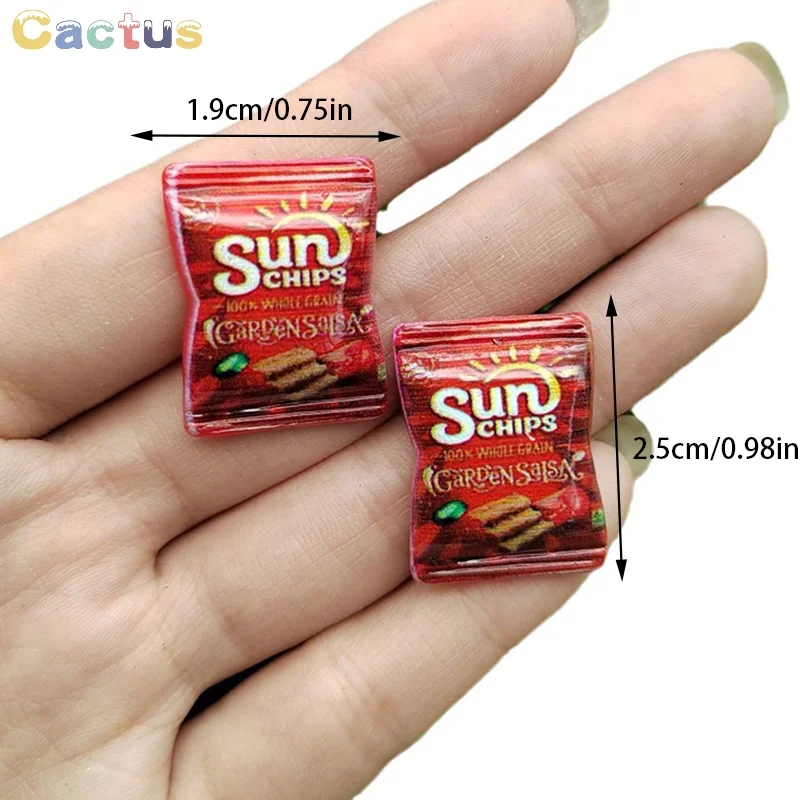 10 Stuks Poppenhuis Simulatie Chips Poppenhuis Mini Snack Voedsel Decoraties Poppen Huis Accessoires Doen Alsof Spelen Speelgoed