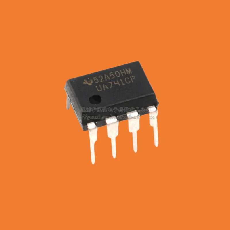 10pcs/Original genuine direct insertion UA741CP DIP-8 chip operational amplifier compensation type