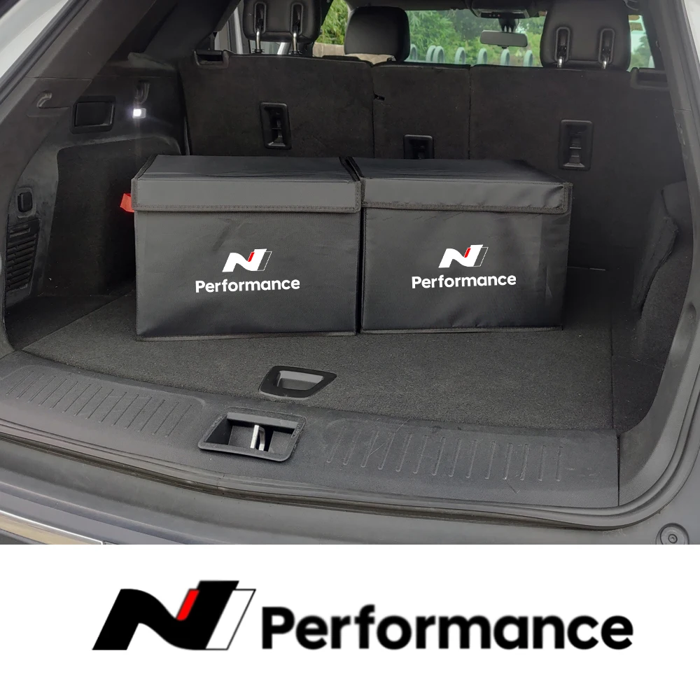 Car Trunk Organizer Box For Hyundai N Line Performance Auto Multiuse Tools Storage Bag Emergency Storage Box Auto Accessories