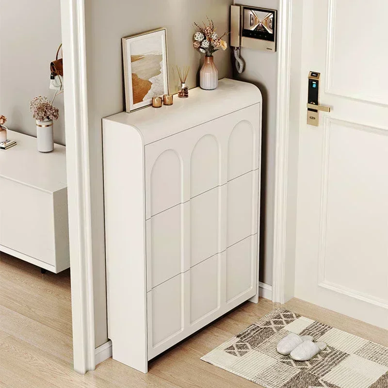 

Minimalist Design Wood Shoe Cabinet Rack Living Room Cabinets Shoes Organizers Storage European Furniture
