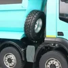 8x8 RC 트럭 1/14 스케일 유압 RC 덤프 트럭 금속 시뮬레이션 엔지니어링 RC 자동차 모델 빛과 사운드 시스템 모델 장난감 6