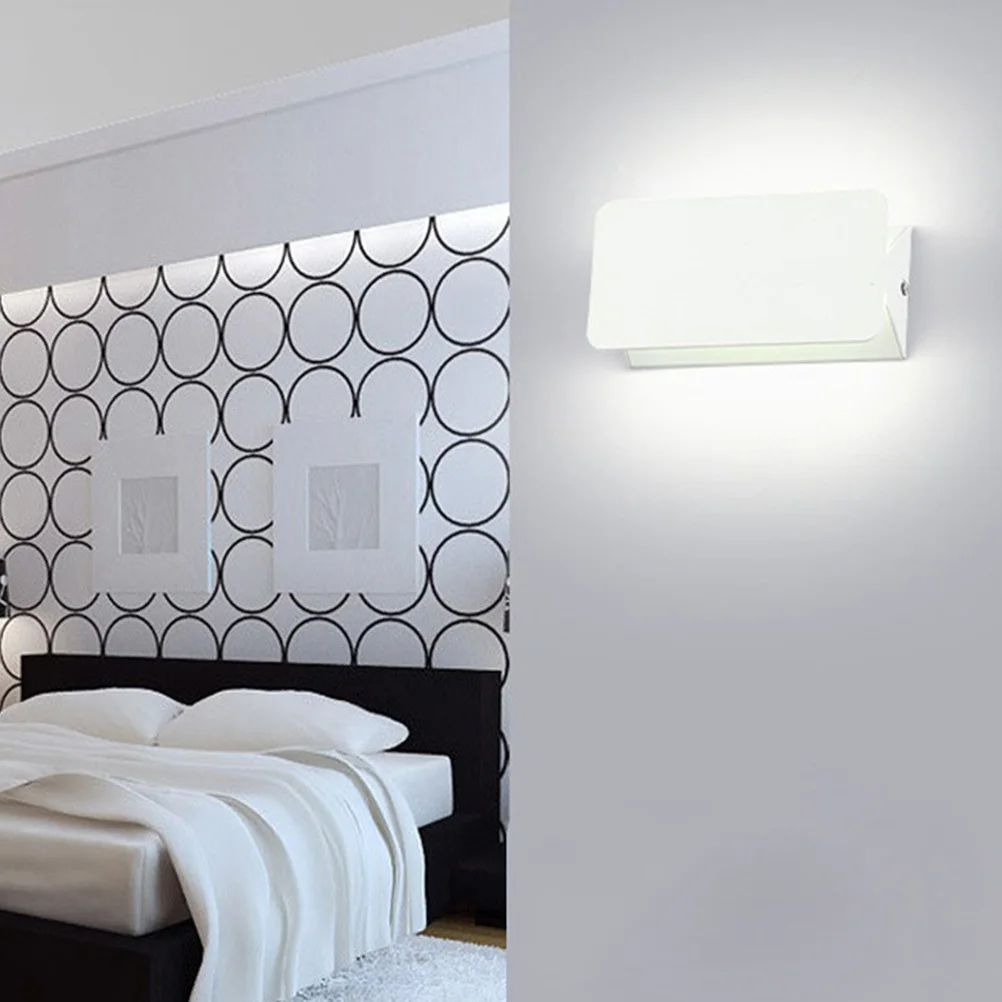 

LED Wall Light with Rotatable Head Stylish Modern Finish for Bedside Dining Room Hotel Cafe Corridor Illumination Decorative