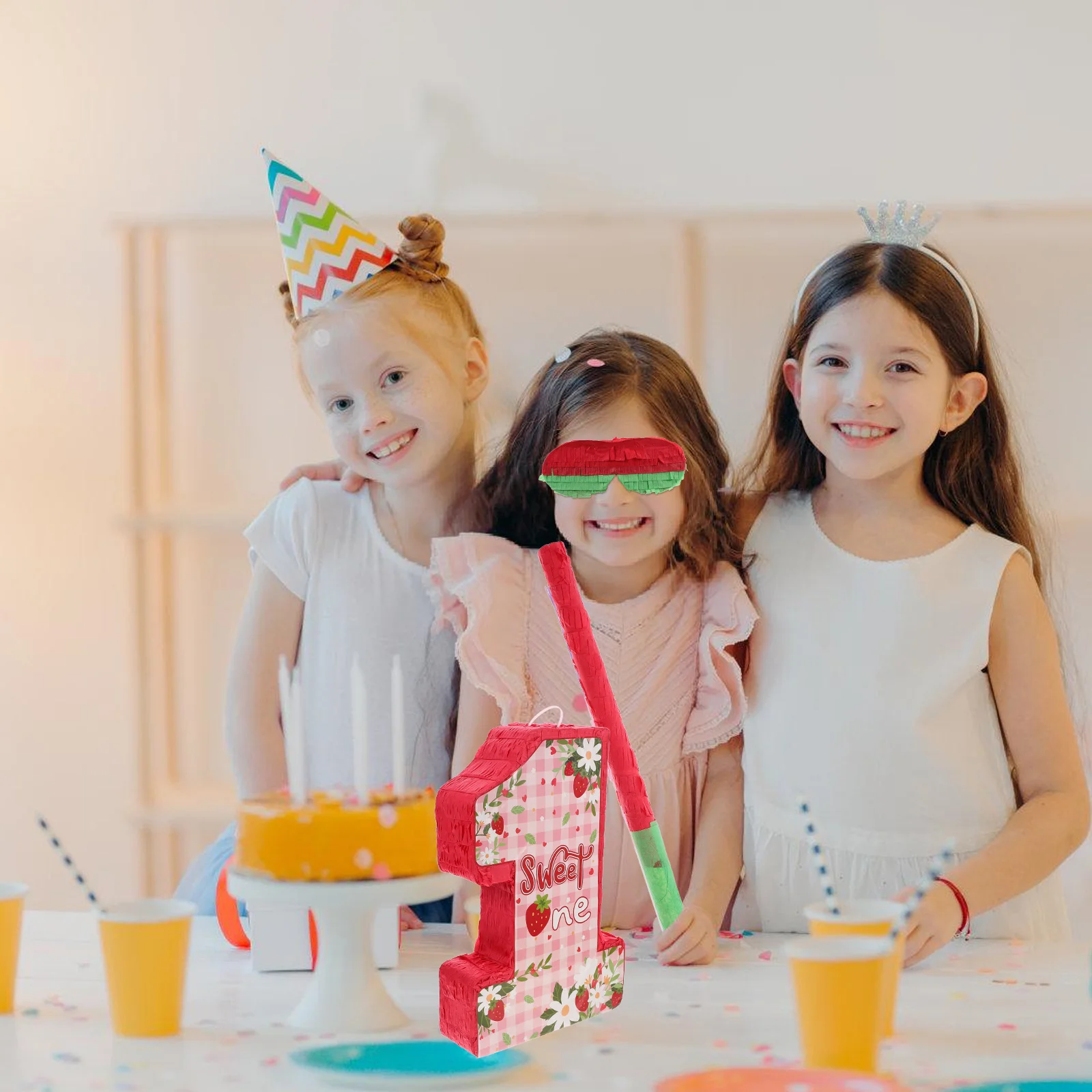 1 مجموعة لطيف عدد بيناتا حفلة عيد ميلاد الديكور متعة ورقة بيناتا للاحتفال بعيد الميلاد حدث سعيد جميل حفلة لصالح لعبة