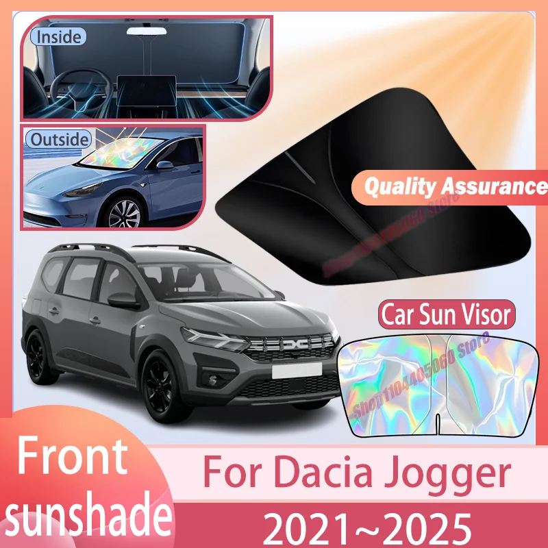 For Dacia Jogger 2021~2025 2024 2023 2022 Windshield Sunshade Cover Anti UV Protection Accessories Car Front Windshield Sunshade