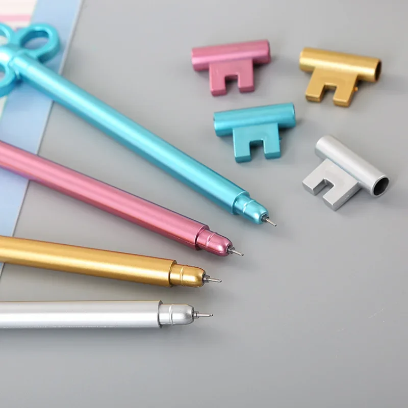 100Pcs Key Gel Pen Set Creative Stationery Cute Cartoon Learning Office Supplies Wholeslae