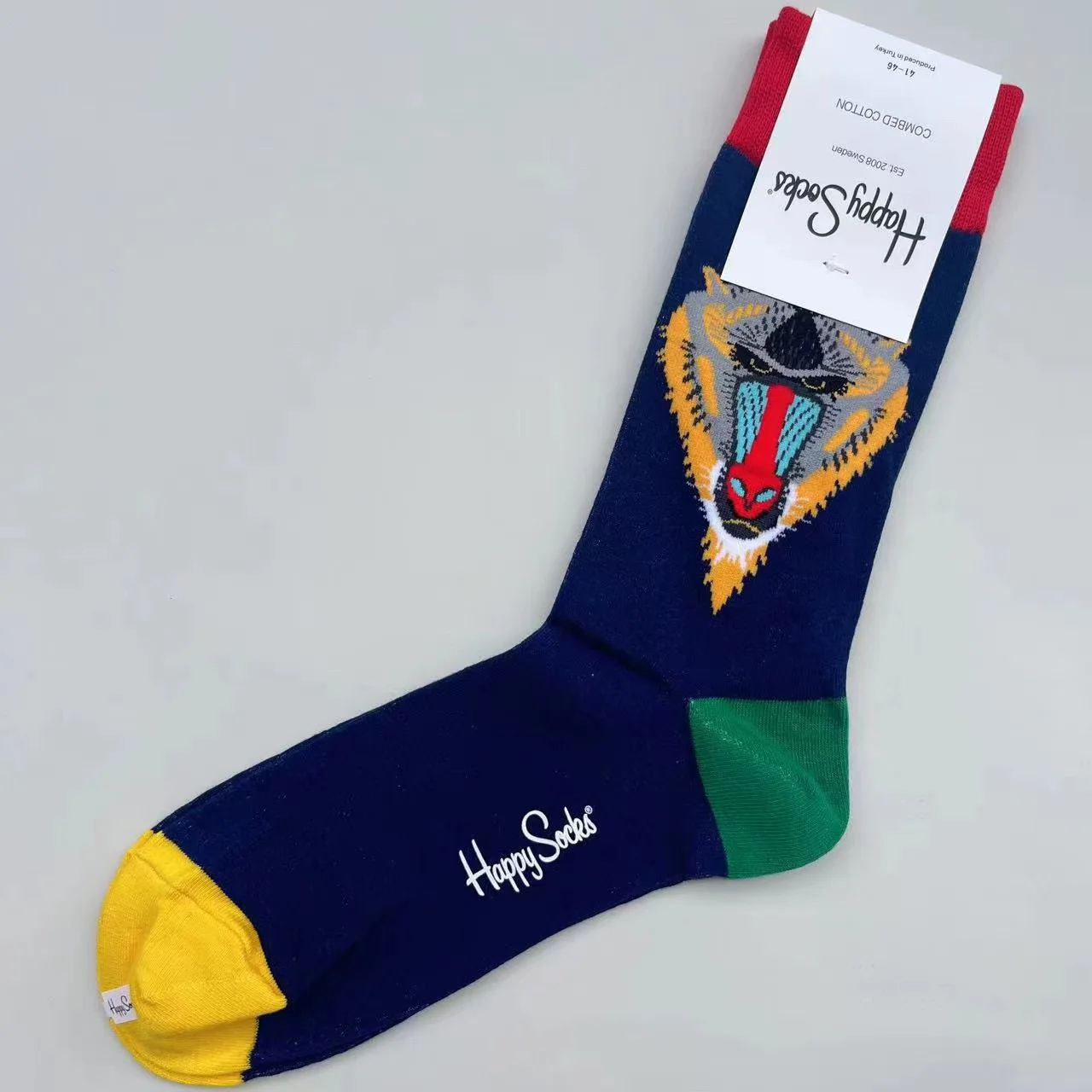 Happy Socks Mid-tube sokken voor heren Vier seizoenen puur katoen Klassieke sokken MAAT 41-46