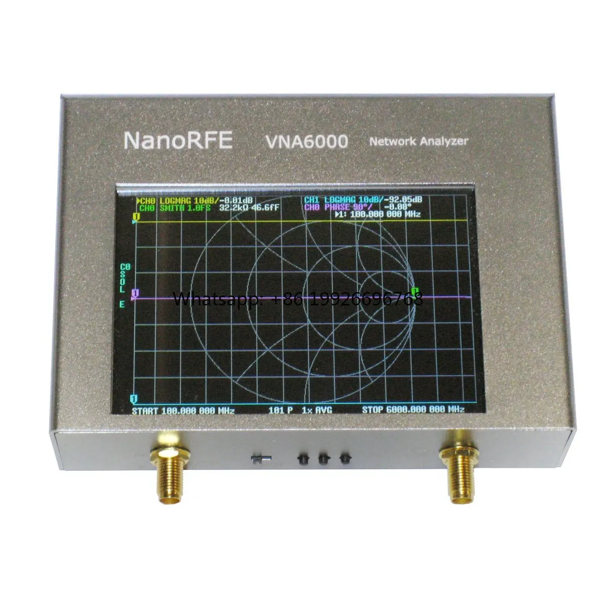 

VNA6000-A Two Port 6GHz Portable High Performance Vector Network Analyzer with 95dB Dynamic Range