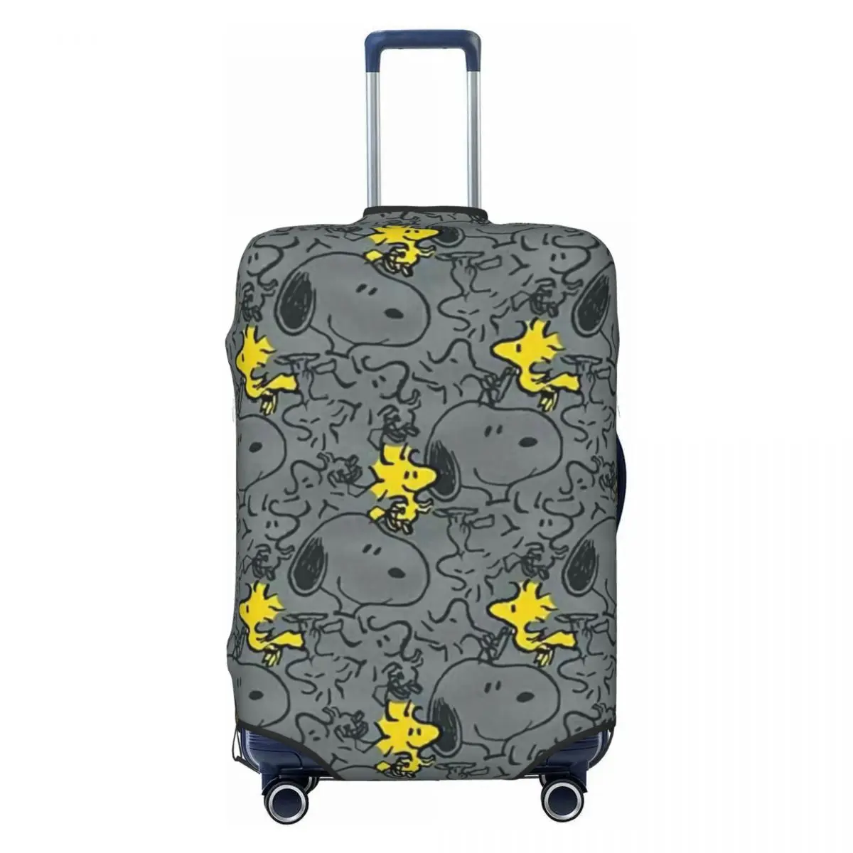 

Custom S-Snoopys Woodstock Anime Pattern Suitcase Cover Dust Proof Luggage Covers Protector for 18-32 inch
