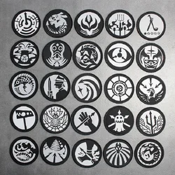 Hot SCP Foundation Mobile Task Force LOGO Logo Nine-tailed Fox Reflective Armband Backpack Hook and Loop Patches for Clothing
