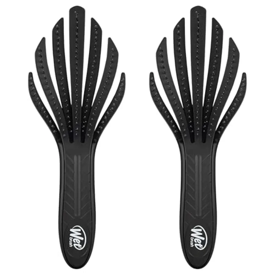 

Wet Brush Go Green Curl Der Hair Brush - - Ultra-Soft IntelliFlex Detangling Bristles Glide Through s with Ease - Great For Cur