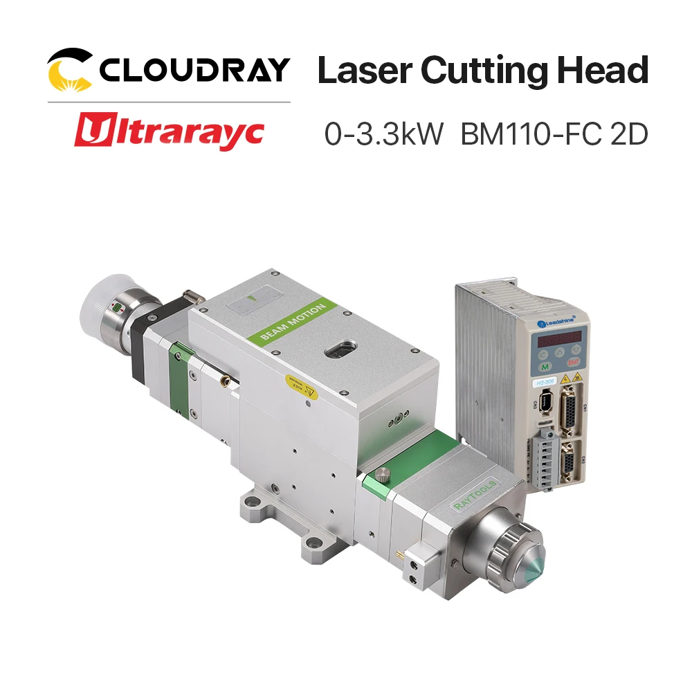 

Ultrarayc Raytools BMH110 2D Laser Cutting Head 0-3.3kW Fiber Laser Autofocusing For Metal Cutting Head F125/F155/F200