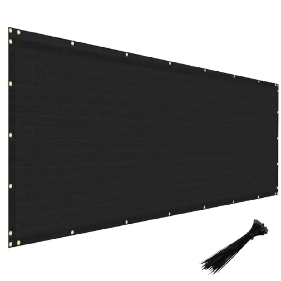 

Затеняющая сетка для ограждений 4' x 50' (1.22м x 15.24м) для защиты от ветра, сверхпрочная, с латунными люверсами, для сада